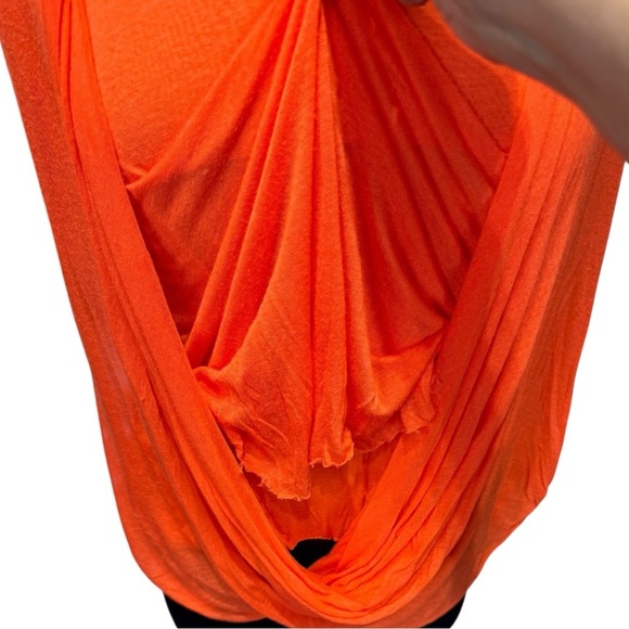 Helmut Lang Orange Raw-Hem Triple Layer  Deconstructed Tank Top Size M - Picture 9 of 14